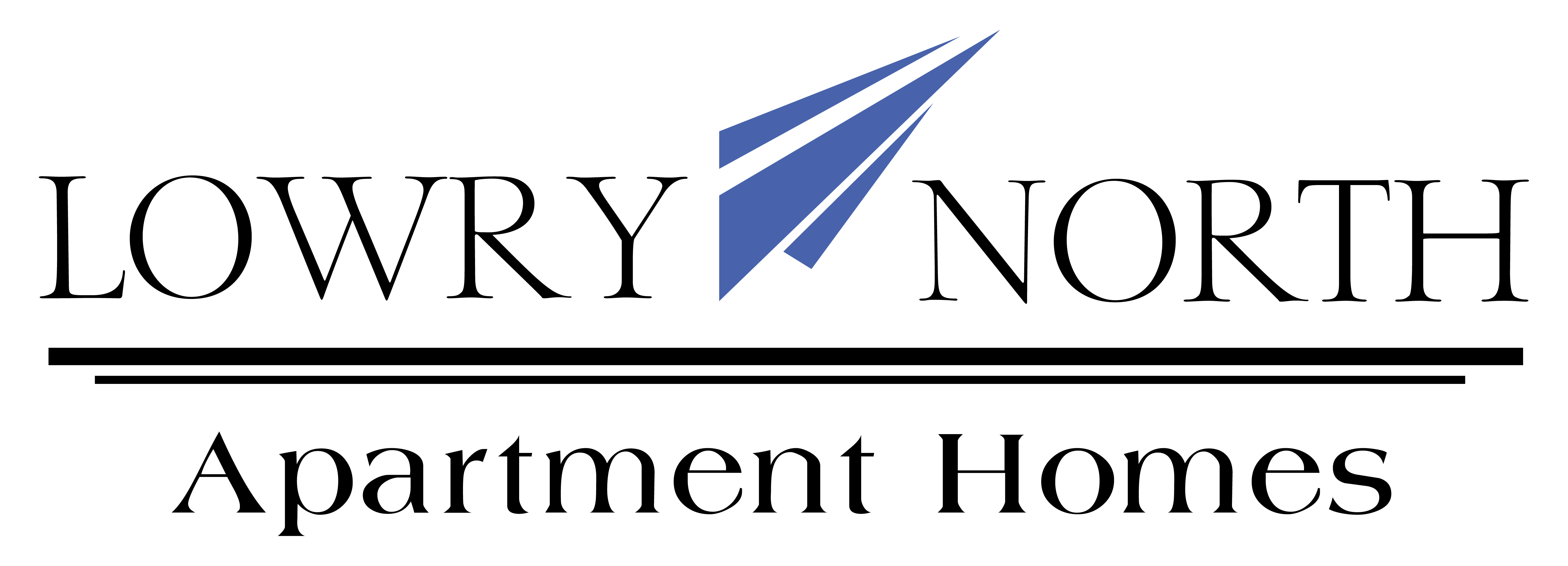 the logo for lowry north apartments homes